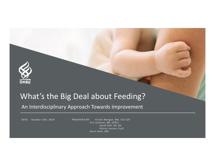 what s the big deal about feeding