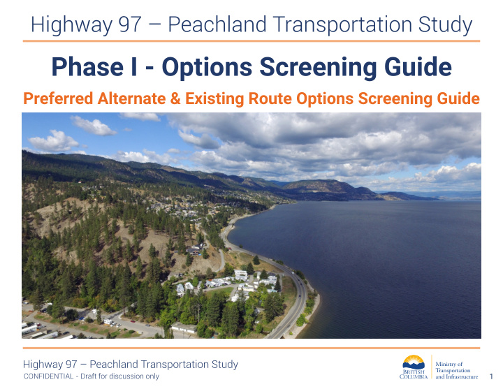 phase i options screening guide