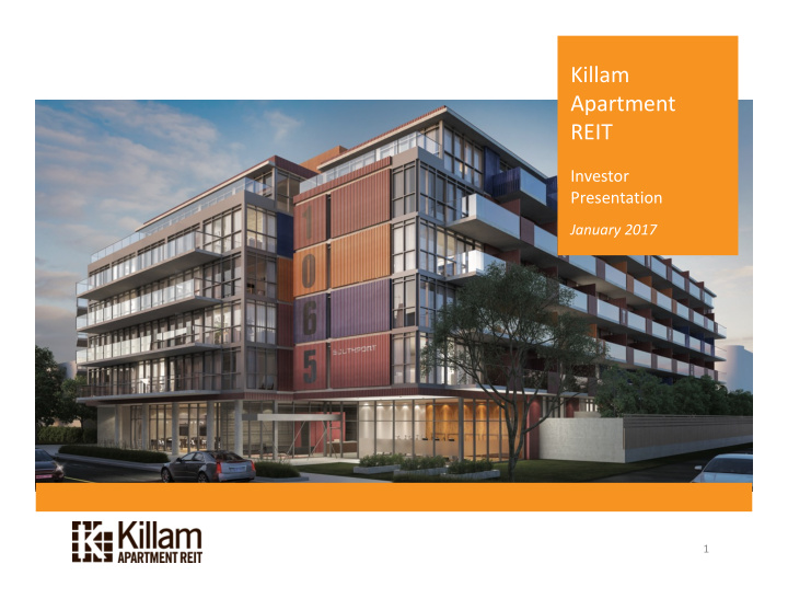 killam apartment reit