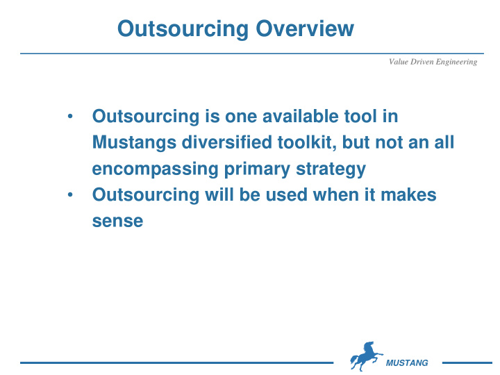 outsourcing overview