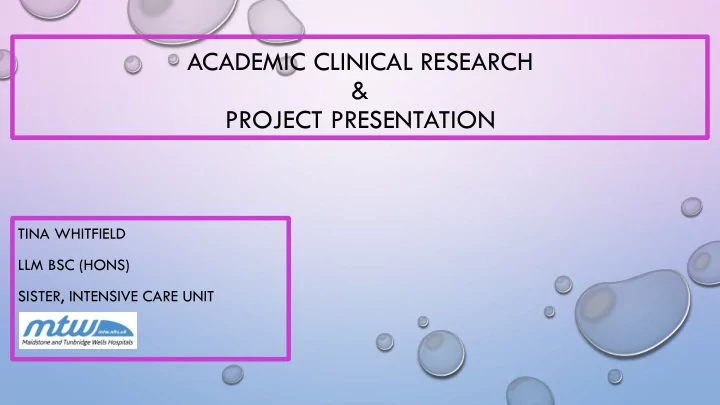 project presentation