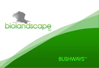 BU  BUSHWA  YS  YS BUSHWAYS  So what is a Bushway Introduction  A Bushway is a corridor of