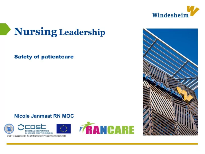 developments in care