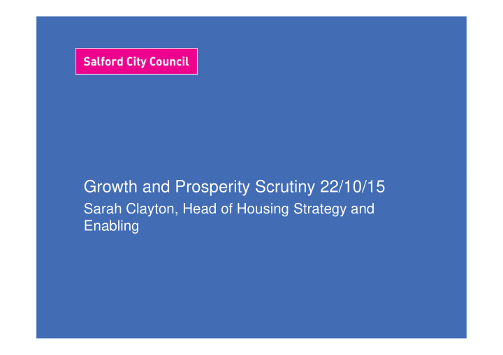 growth and prosperity scrutiny 22 10 15 growth and