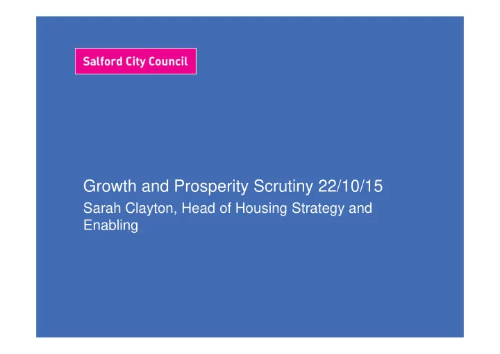 growth and prosperity scrutiny 22 10 15 growth and