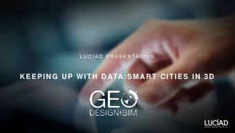 KEEPING UP WITH DATA:SMART CITIES IN 3D  A new  language:  VISUAL  VISUAL  THINKING  THINKING