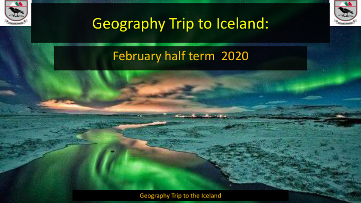geography trip to iceland