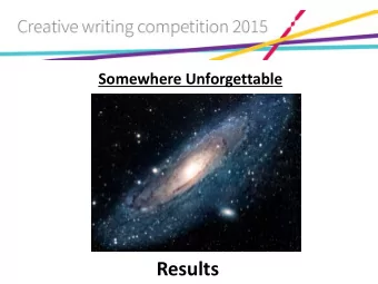 Results  Runners Up  Primary  Secondary  Hawaii by Simone  Beautiful Australia by  Stella