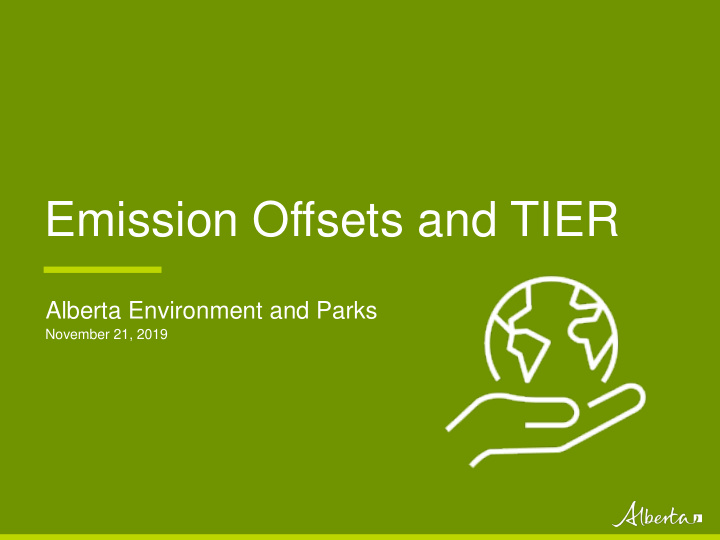 emission offsets and tier
