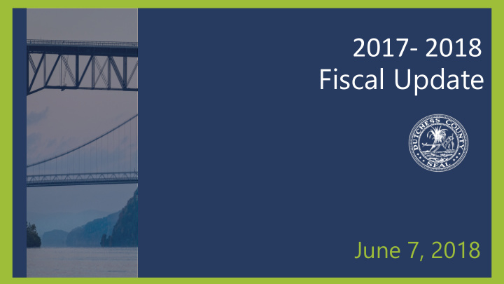 2017 2018 fiscal update