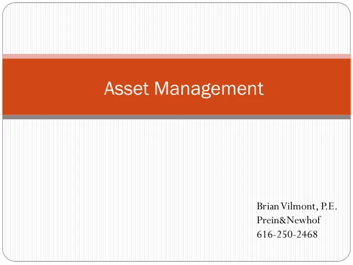asset management