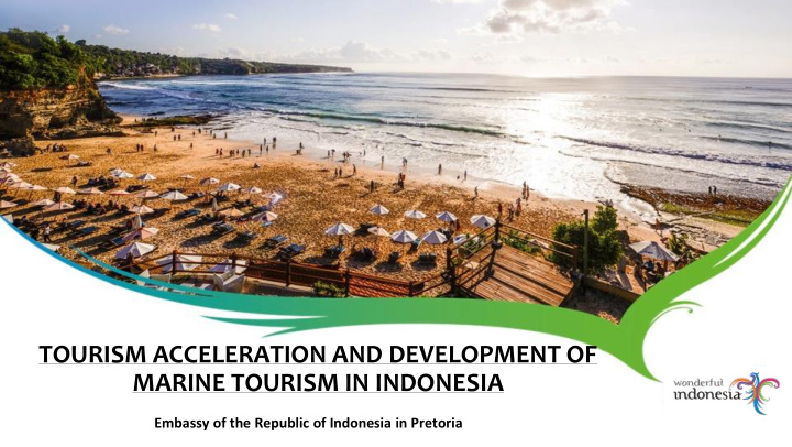 tourism acceleration and development of marine tourism in
