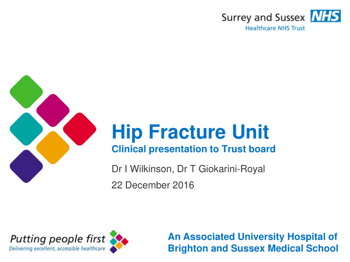 hip fracture unit