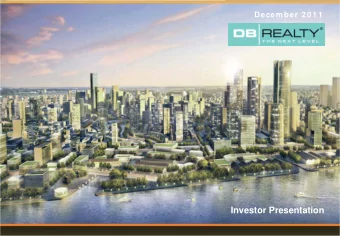 Investor Presentation  0  1  I ntroduction  1  DB Realty  Prem ium  Real Estate Developer