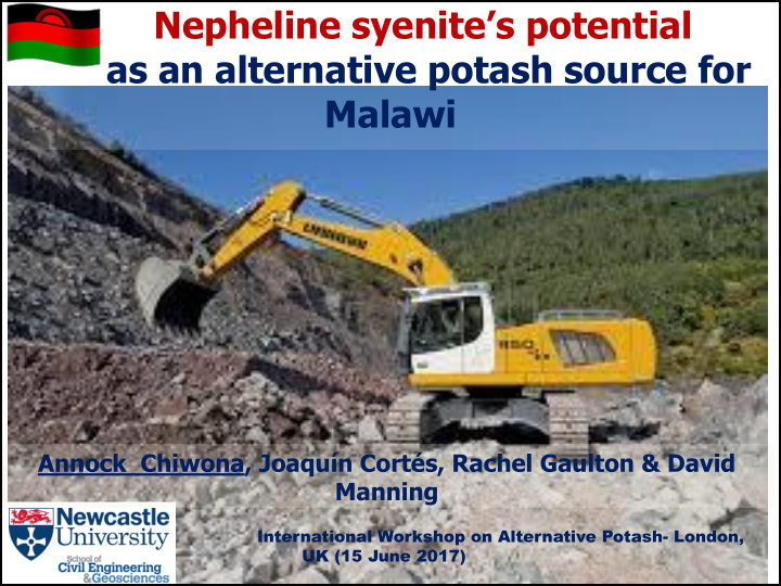 nepheline syenite s potential as an alternative potash