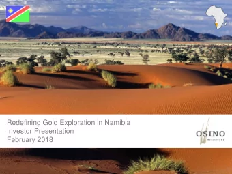 February 2018  1  Disclaimer  Certain statements contained in this presentation, and in certain