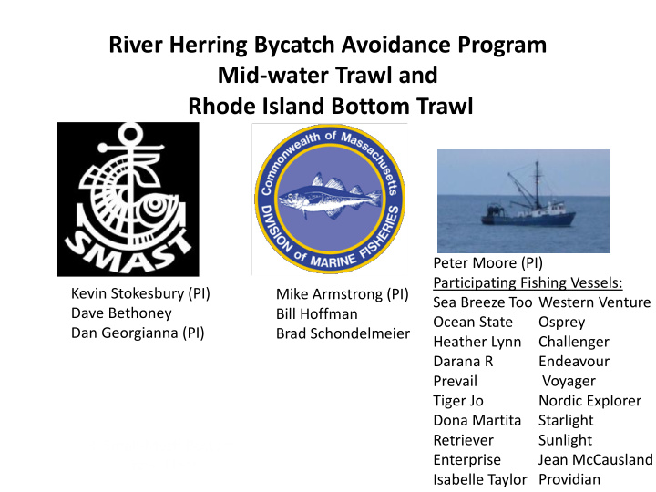 river herring bycatch avoidance program mid water trawl