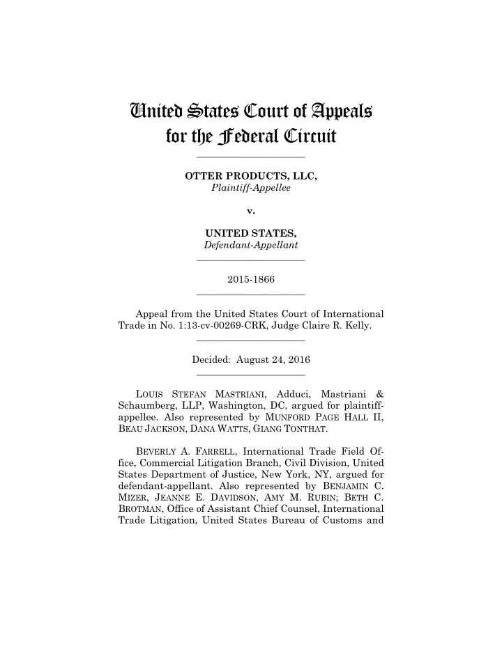 united states court of appeals for the federal circuit