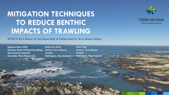 to reduce benthic impacts of trawling