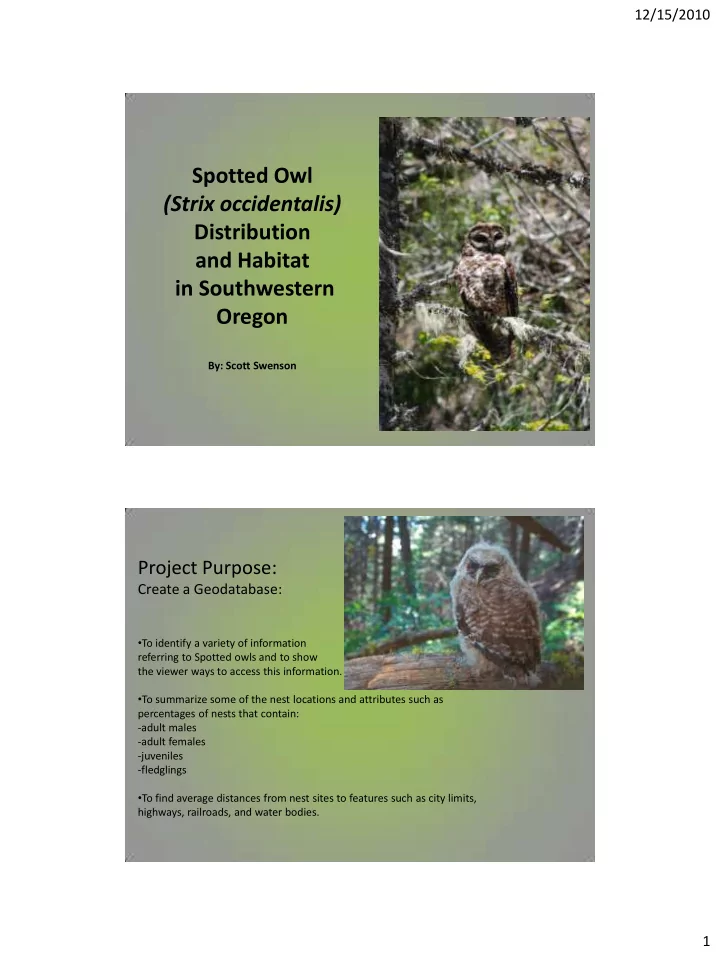 and habitat