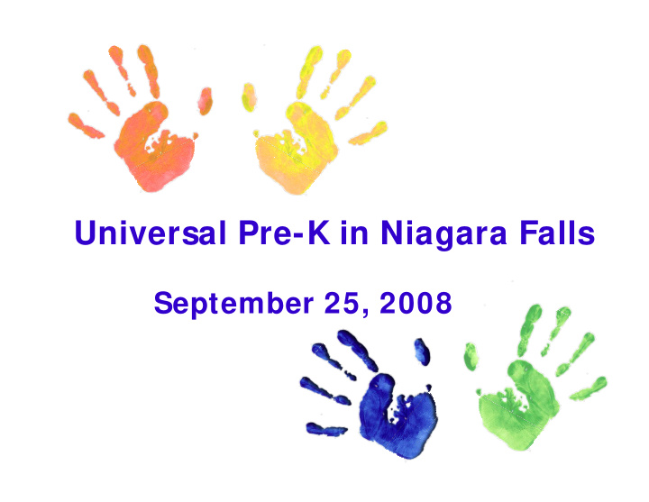 universal pre k in niagara falls