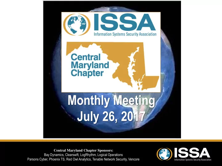 monthly meeting