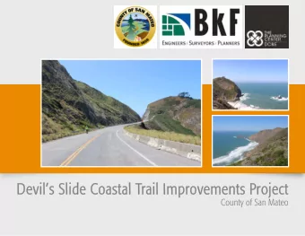 De  Devils Slide Coastal T  vils Slide Coastal Trail Improvements Project  ail Improvements