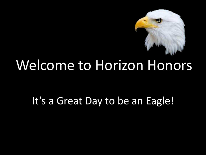 welcome to horizon honors