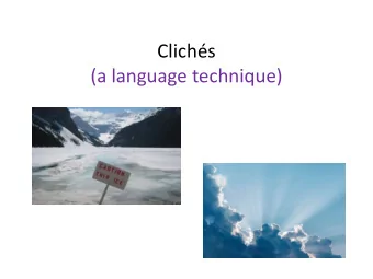 (a language technique)  Introduction  The purpose of this PowerPoint is to introduce the use  of