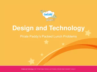Design and Technology Pirate Paddys Packed Lunch Problems Design and Technology | KS1 | Pirate