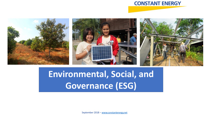 environmental social and governance esg