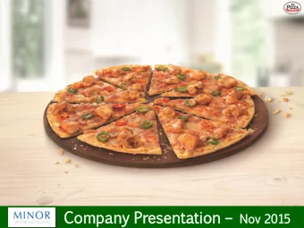 Company  any  Prese  senta  ntation  tion  No  Nov  2015 FORWARD LOOKING STATEMENT  Statements