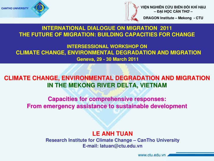 climate change environmental degradation and migration