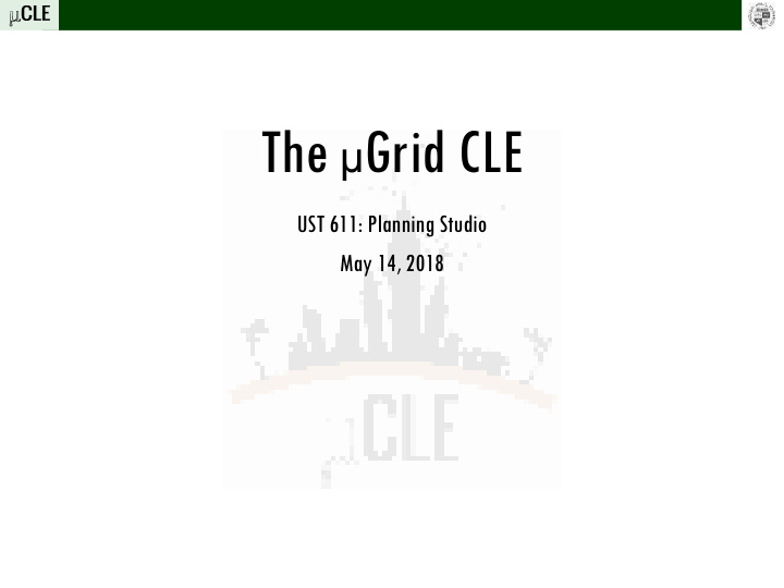 the grid cle