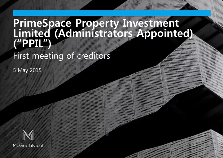limited administrators appointed