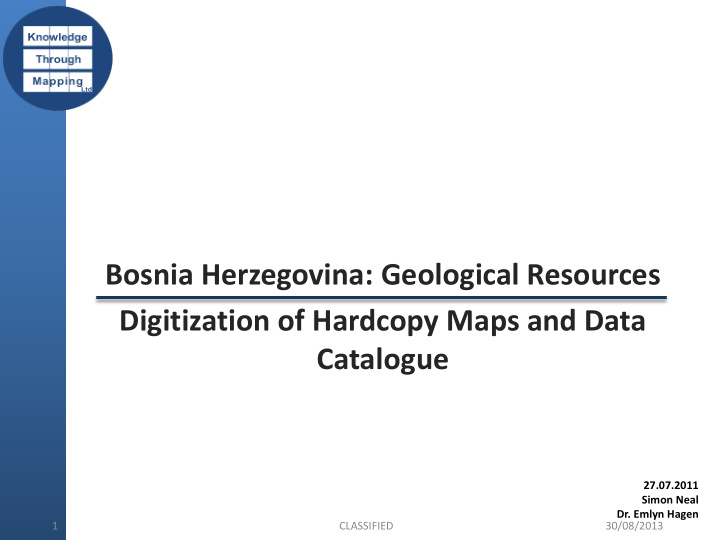 bosnia herzegovina geological resources digitization of