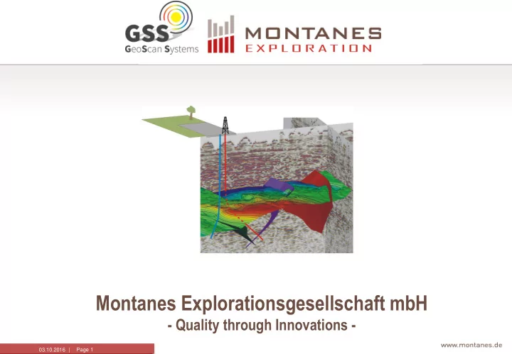 montanes explorationsgesellschaft mbh