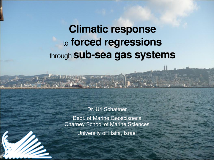 through sub sea gas systems