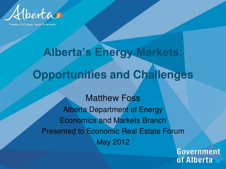alberta s energy markets