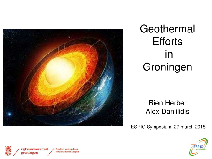 geothermal efforts in groningen