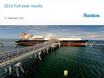 2016 Full-year results  17 February 2017  1  Disclaimer and important notice  This presentation