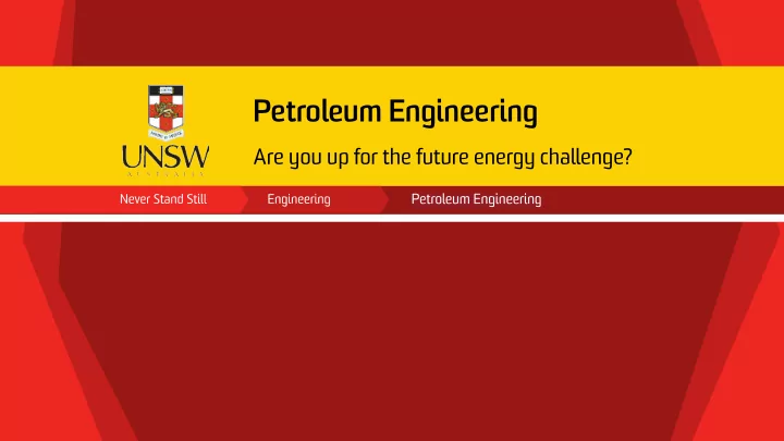 petroleum engineering
