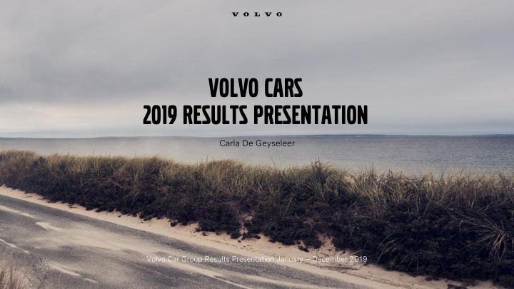 2019 results presentation