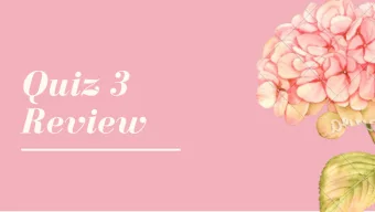 Quiz 3  Review  Abstract  Purpose Key words ( different than title ) Length of abstracts Types of