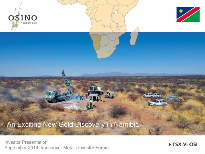 an exciting new gold discovery in namibia