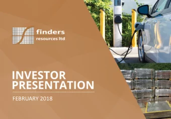 FEBRUARY 2018  PAGE 1  Disclaimer  This presentation (Presentation) has been prepared by Finders