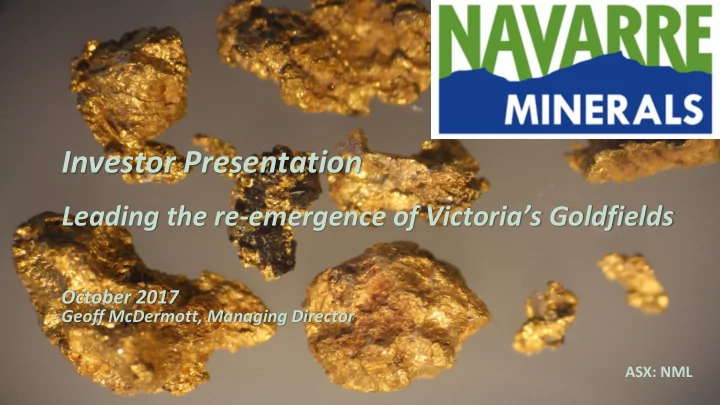 investor presentation