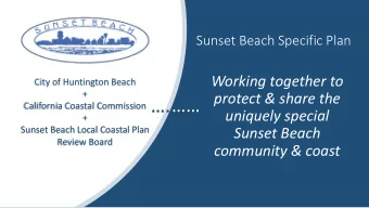 California Coastal Commission  uniquely special  +  Sunset Beach Local Coastal Plan