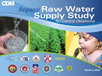 March 4, 2010 &quot;Water links us to our neighbor in a way more profound and complex than any