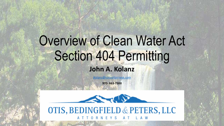 section 404 permitting